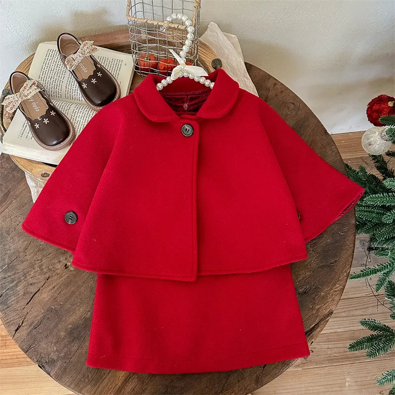 Patty Party Dress with Red Cloak