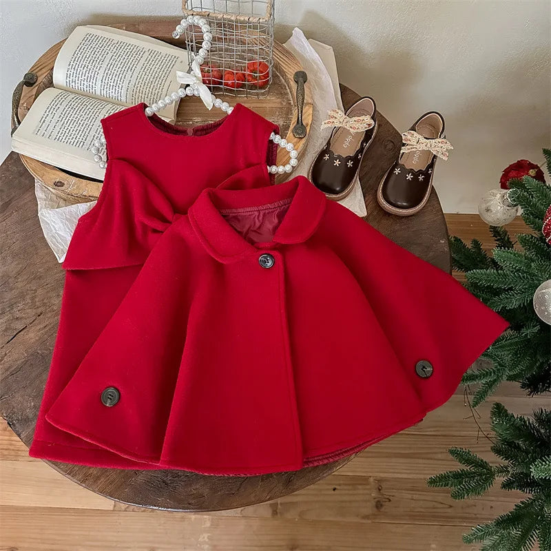 Patty Party Dress with Red Cloak