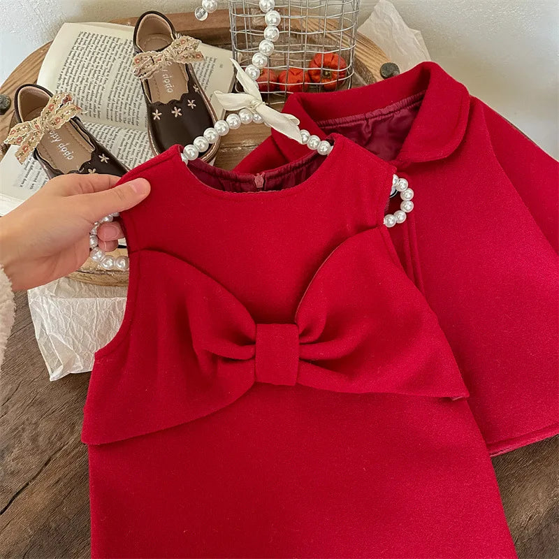 Patty Party Dress with Red Cloak