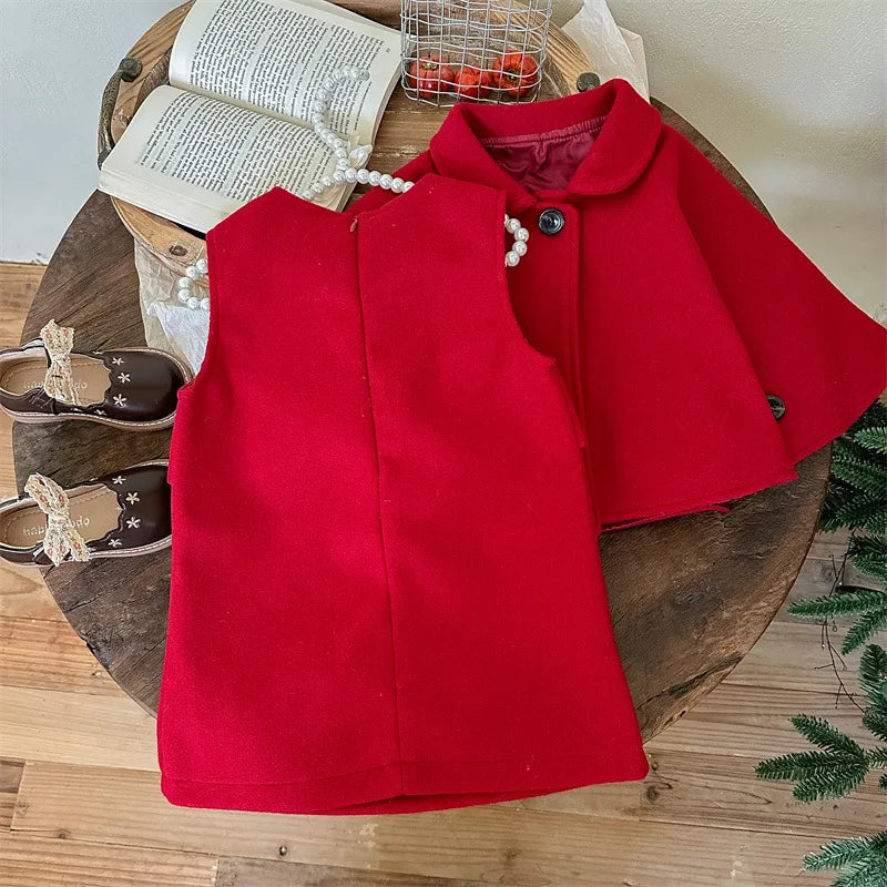 Patty Party Dress with Red Cloak