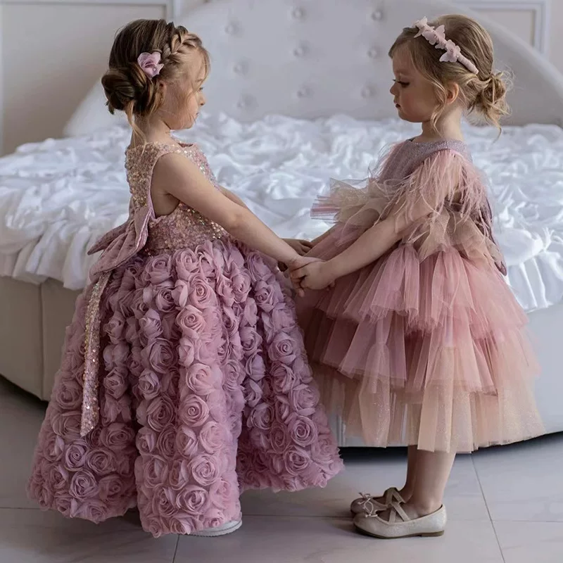 Chloe’s Royal Rosette Dress