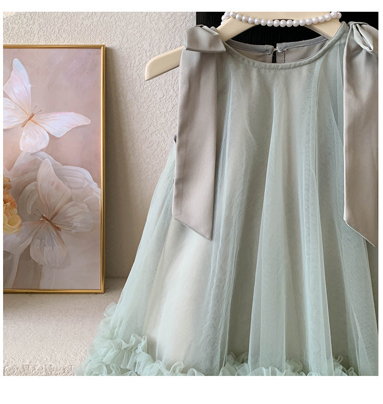Amara Sleeveles Bow Dress