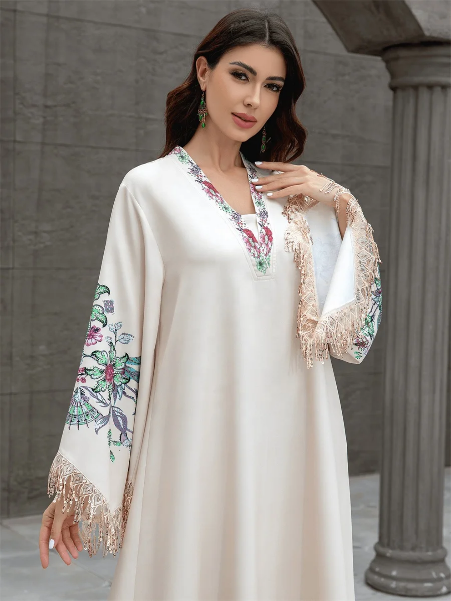 Mariam V-Neck Kaftan