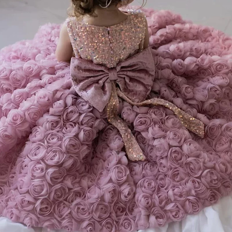 Chloe’s Royal Rosette Dress
