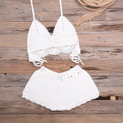 Hand Hook Split Swimsuit