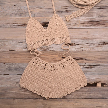 Hand Hook Split Swimsuit