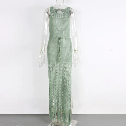 Tassel maxi Beach Dress