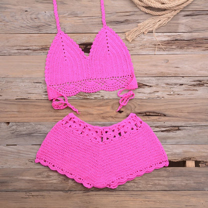 Hand Hook Split Swimsuit