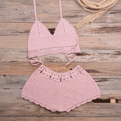 Hand Hook Split Swimsuit