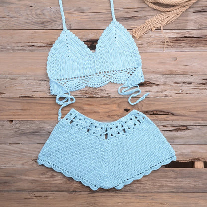 Hand Hook Split Swimsuit