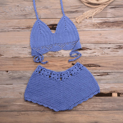 Hand Hook Split Swimsuit