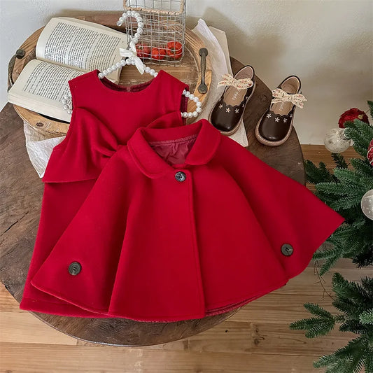 Patty Party Dress with Red Cloak