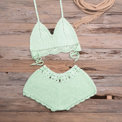Hand Hook Split Swimsuit