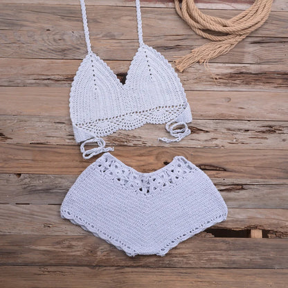 Hand Hook Split Swimsuit