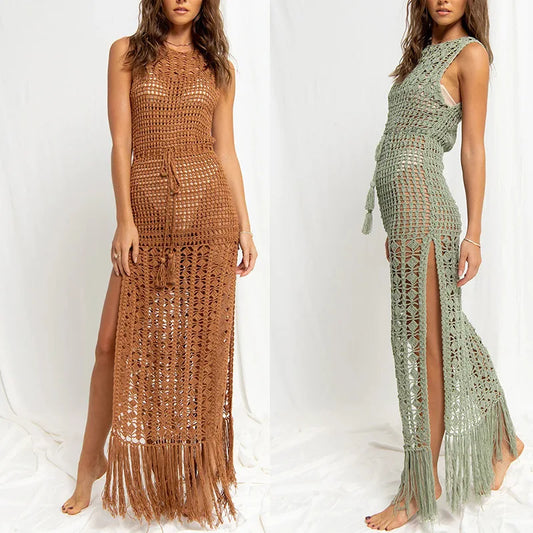 Tassel maxi Beach Dress