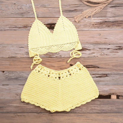 Hand Hook Split Swimsuit