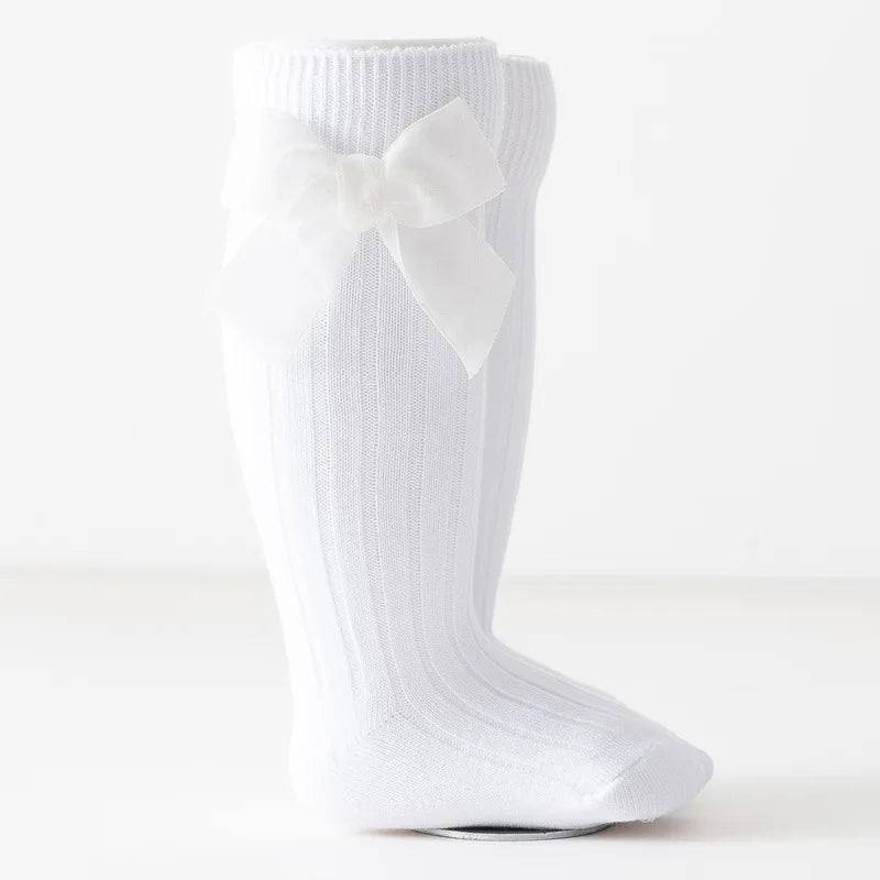 Toddler and Baby Red Bowknot Knee High Long Sock