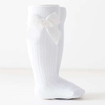 Toddler and Baby Red Bowknot Knee High Long Sock