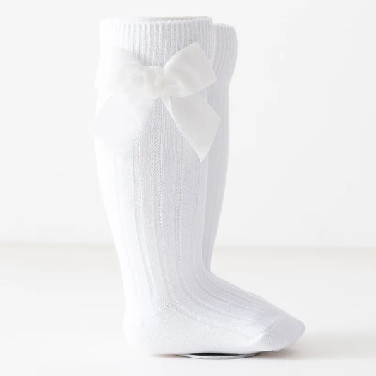 Toddler and Baby Red Bowknot Knee High Long Sock