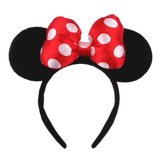 Large Classic DOT Bow Minnie Mouse Ears Headband