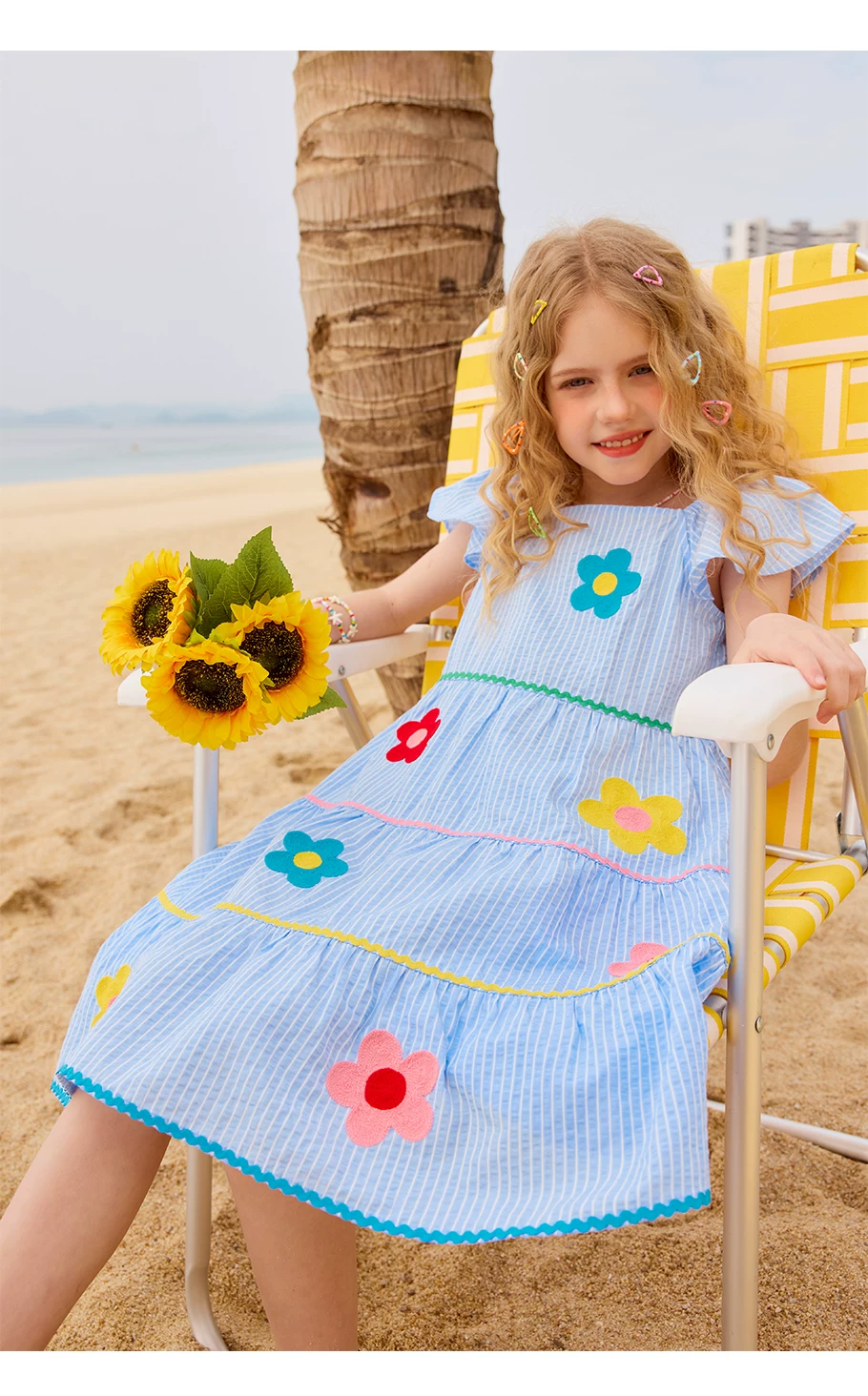 Lyca Blue Stripe Floral