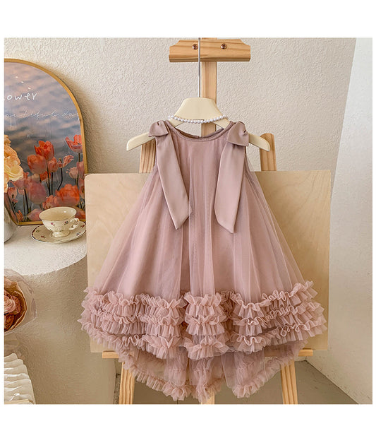 Amara Sleeveles Bow Dress