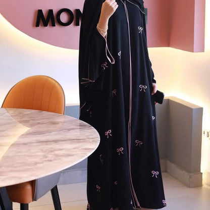 Maryam Bow Embroidered Abaya